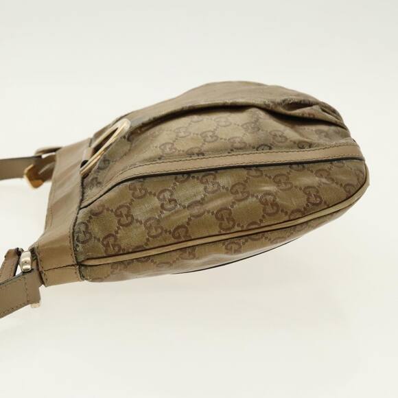 GUCCI GG Crystal Shoulder Bag Gold Tone Gold - Picture 5 of 12